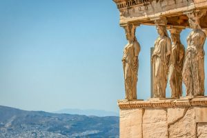 ギリシャのアテナの女神像